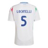 Original Fußballtrikot Italien Manuel Locatelli 5 Auswärtstrikot EURO 2024 Für Herren